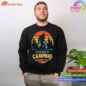 Bigfoot Camping Humor Express Your Love with Our T-shirt