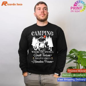 Bigfoot Camping Thrill Experience with Our Premium T-shirt