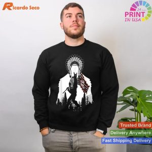 Bigfoot Lore & Culture Embrace with Our Native American T-shirt