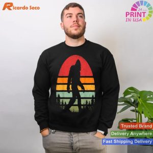 Bigfoot Lore Retro Relive Nostalgic Charm with Our T-shirt