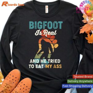 Bigfoot Mystery Celebrate with Humorous Touch T-shirt