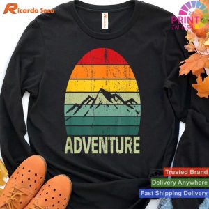 Breathtaking Scenery Adventure Sunset Mountains Hiking Camping T-shirt