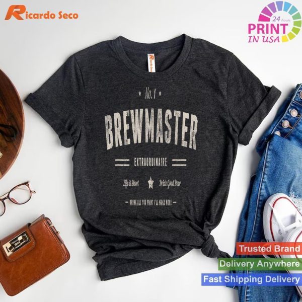 Brewmaster Brewery Beer Brewing Gift T-shirt