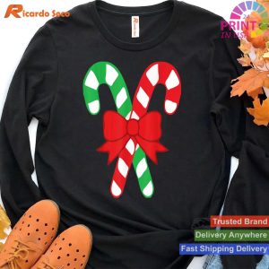 Candy Canes Christmas Shirt - Holiday Christmas Gift T-shirt