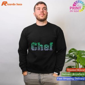 Chef's Iconic T Mens Cooking Words Culinary Tee T-shirt