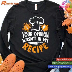Chef's Life Journey Culinary Art and Cuisine T-shirt