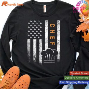 Chef's Pride - American Flag Cook Cooking T-shirt