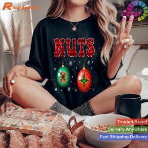 Chest Nuts Matching Chestnuts Funny Christmas Couples Nuts T-shirt