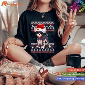 Chihuahua Ugly Christmas Sweater Santa Dog Lover Gift T-shirt