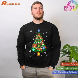 Christmas & Camping Fusion Celebrate with Our Festive T-shirt
