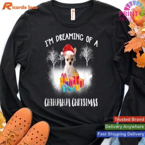Christmas Gift Idea For Chihuahua Dog Lover Family Matching T-shirt