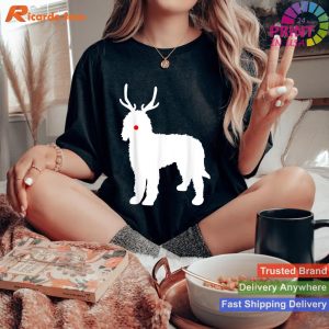 Christmas Goldendoodle Reindeer Doodle Dog Gift T-shirt