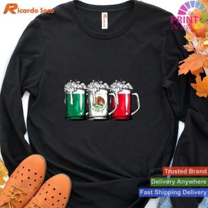 Cinco De Mayo Mexican Flag Beer T Women Mexico Gifts T-shirt