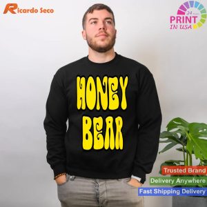 Classic 70's Retro Vintage Hippie Honey Bear T-shirt