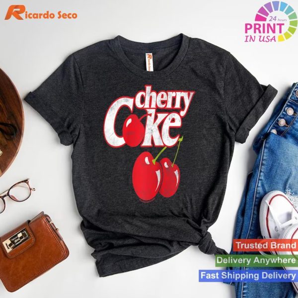 Coca-Cola Cherry Coke Classic Logo Raglan Baseball Tee T-shirt