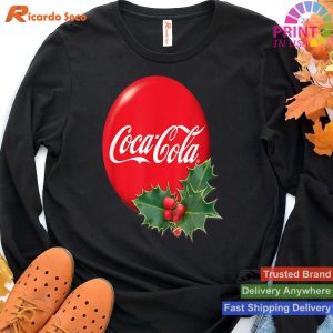 Coca-Cola Christmas Holly Logo T-shirt