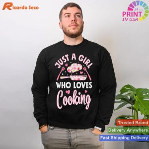 Cooking Enthusiast Just A Girl Who Loves Cooking T-shirt
