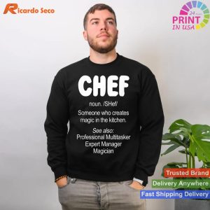 Creating Culinary Magic Funny Chef T-shirt