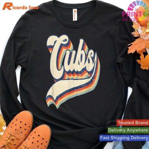 Cubs Sports Vintage Retro Gift T-shirt for All Ages
