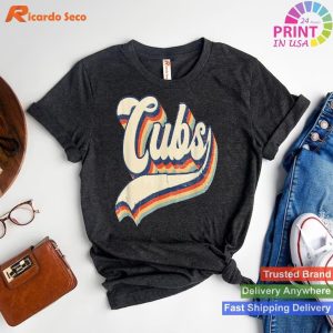 Cubs Sports Vintage Retro Gift T-shirt for All Ages