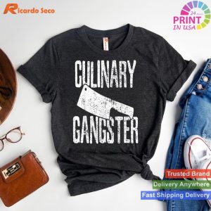 Culinary Gangster - Vintage Chef Cook T-shirt