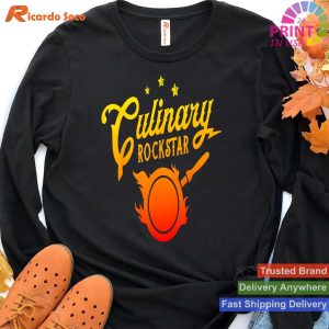 Culinary Rockstar - Vintage Cooking Humor T-shirt