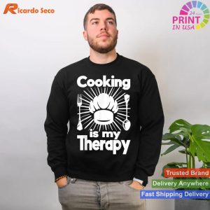 Culinary Therapy Saying Cooking is My Therapy T-shirt