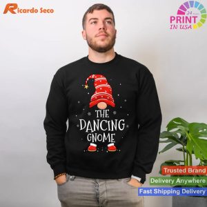 Dancing Gnome Xmas Family Matching Funny Christmas Gnomes T-shirt
