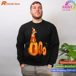 Disney Halloween Tigger Boo Pumpkins Raglan Baseball Tee T-shirt