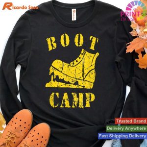 Distressed Boot Camp Exude Grit and Determination T-shirt