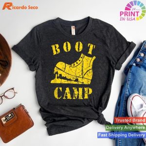Distressed Boot Camp Exude Grit and Determination T-shirt