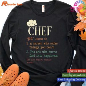 Distressed Chef Definition - Cook's Vintage T-shirt