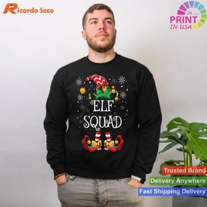 Elf Squad Christmas Family Matching Christmas T-shirt