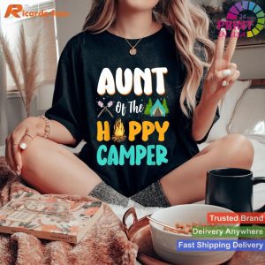 Family Camping Birthday Celebrate with Our Happy Camper T-shirt