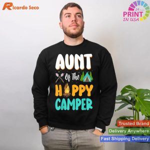 Family Camping Birthday Celebrate with Our Happy Camper T-shirt