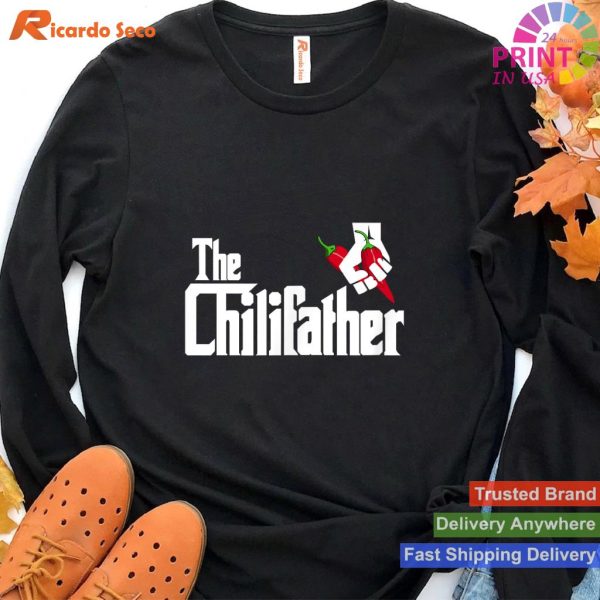 Father of Flavor Funny BBQ Football Chili Cook Off Chef T-shirt
