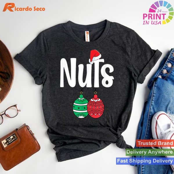 Festive Chestnuts Funny Matching Family Christmas Couples T-shirt