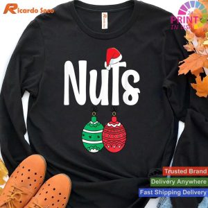 Festive Chestnuts Funny Matching Family Christmas Couples T-shirt