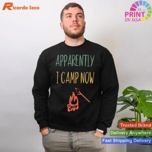 First Campfire Gift Retro Camping Style T-shirt