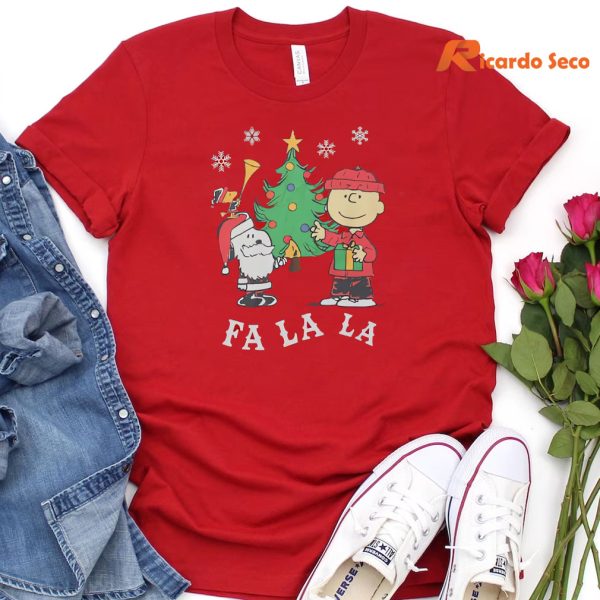 Five Below Peanuts Christmas ‘Fa La La’ T-shirt