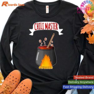 Flaming Recognition Funny Chili Pot Cook-Off Master T-shirt
