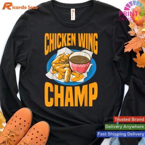 Funny Foodie Shirt Chicken Wings Lover T-shirt