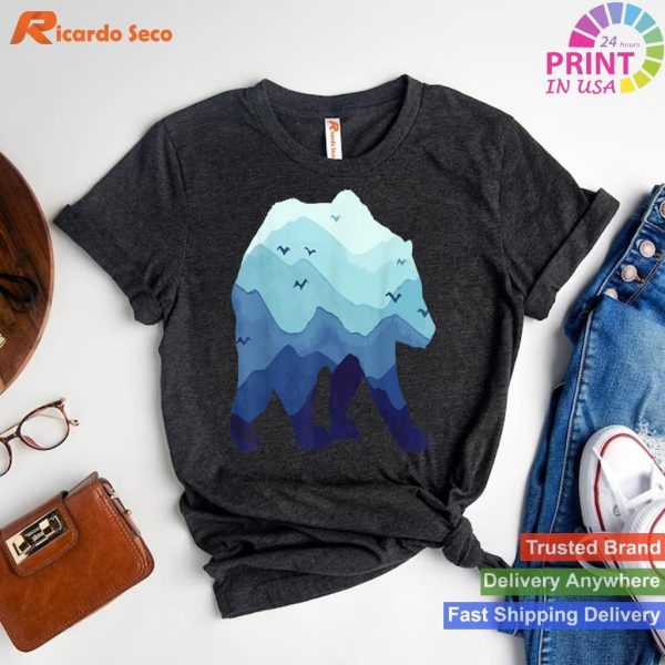 Grizzly Mountain Adventure Explore with Our Bear Hiking T-shirt