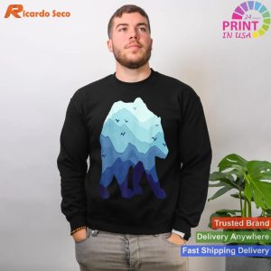Grizzly Mountain Adventure Explore with Our Bear Hiking T-shirt