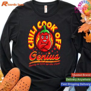 Humorous Chili Mascot Cook Off Champ T-shirt