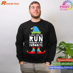 I Just Like to Run Running Is My Favorite T-Shirt Runner T-shirt