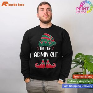 I'm the Admin elf Christmas party matching T-shirt