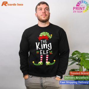 King Christmas Elf Matching Pajama X-Mas Party T-shirt