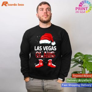 Las Vegas Santa Claus Christmas Matching Family Pajamas T-shirt