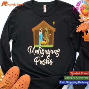 Maligayang Pasko Nativity Christmas T-shirt